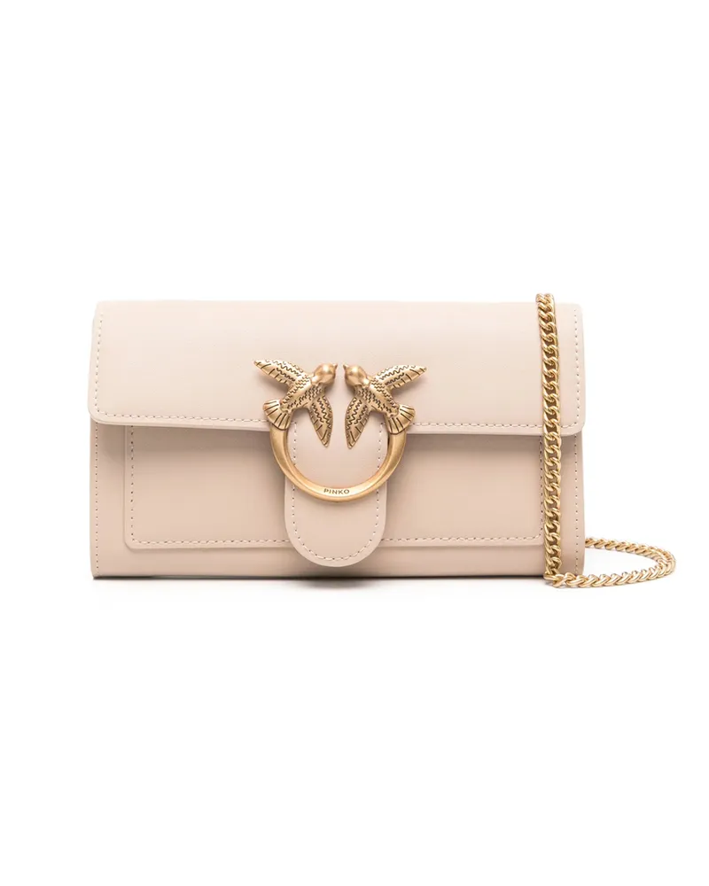 Pinko Love One Clutch Bag Neutrals