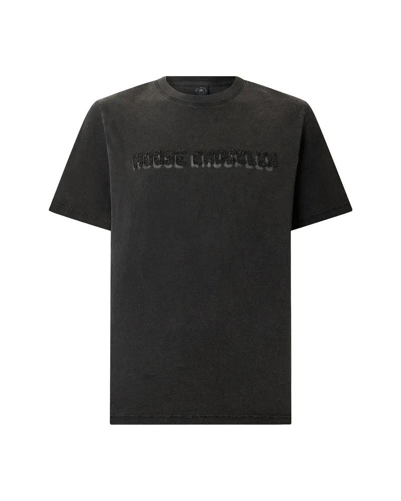 Moose Knuckles Textured Logo T-shirt Grey