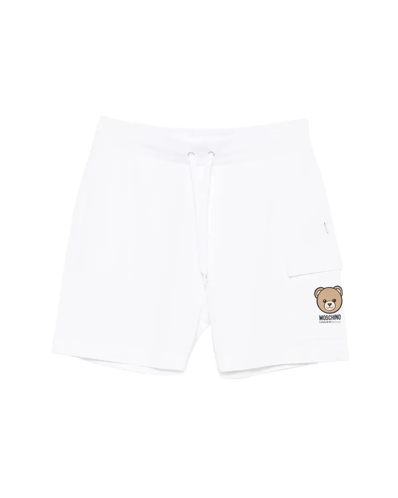 Moschino Logo-print Track Shorts White