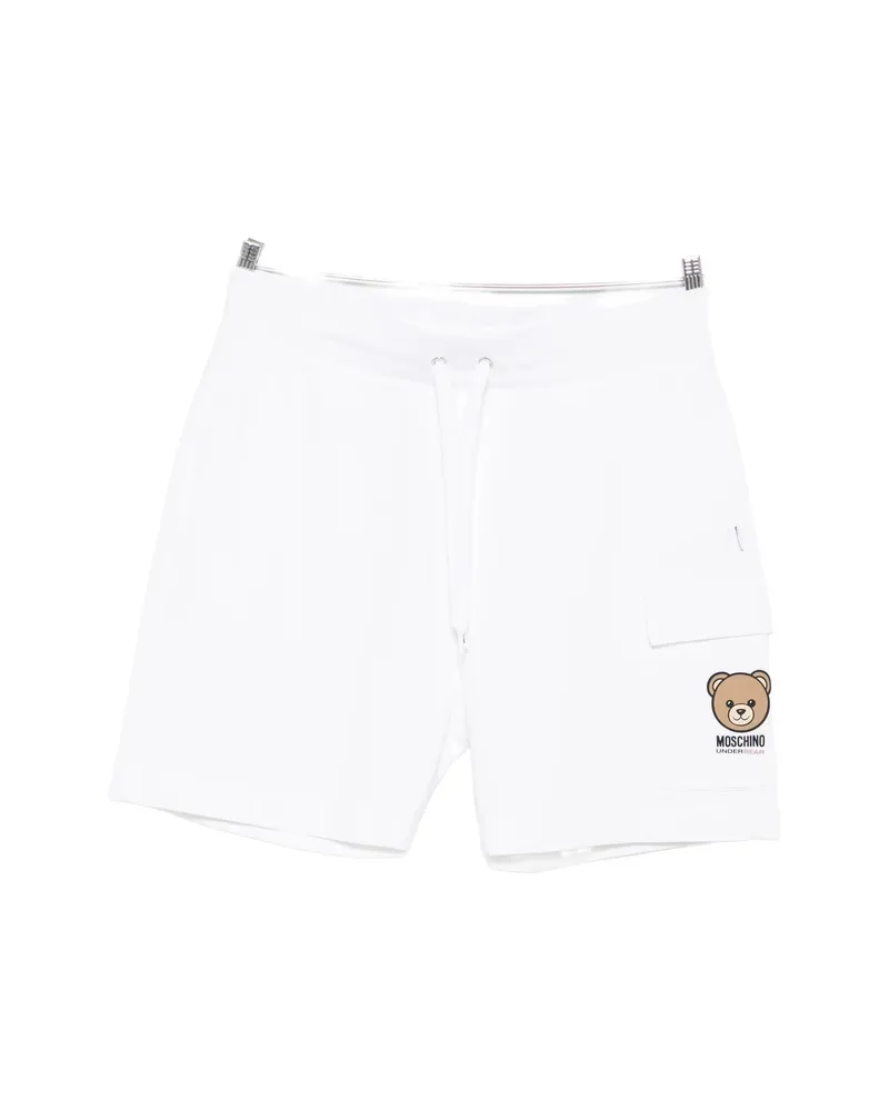 Moschino Logo-print Track Shorts White