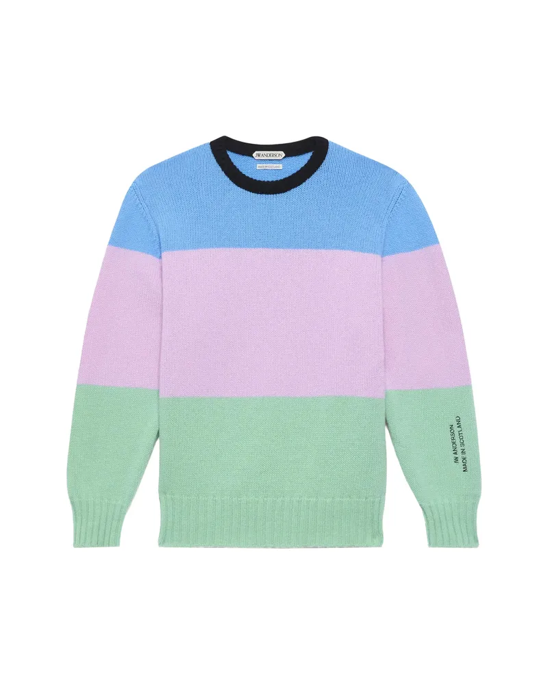 J.W.Anderson Colour-block Wool Sweater Blue