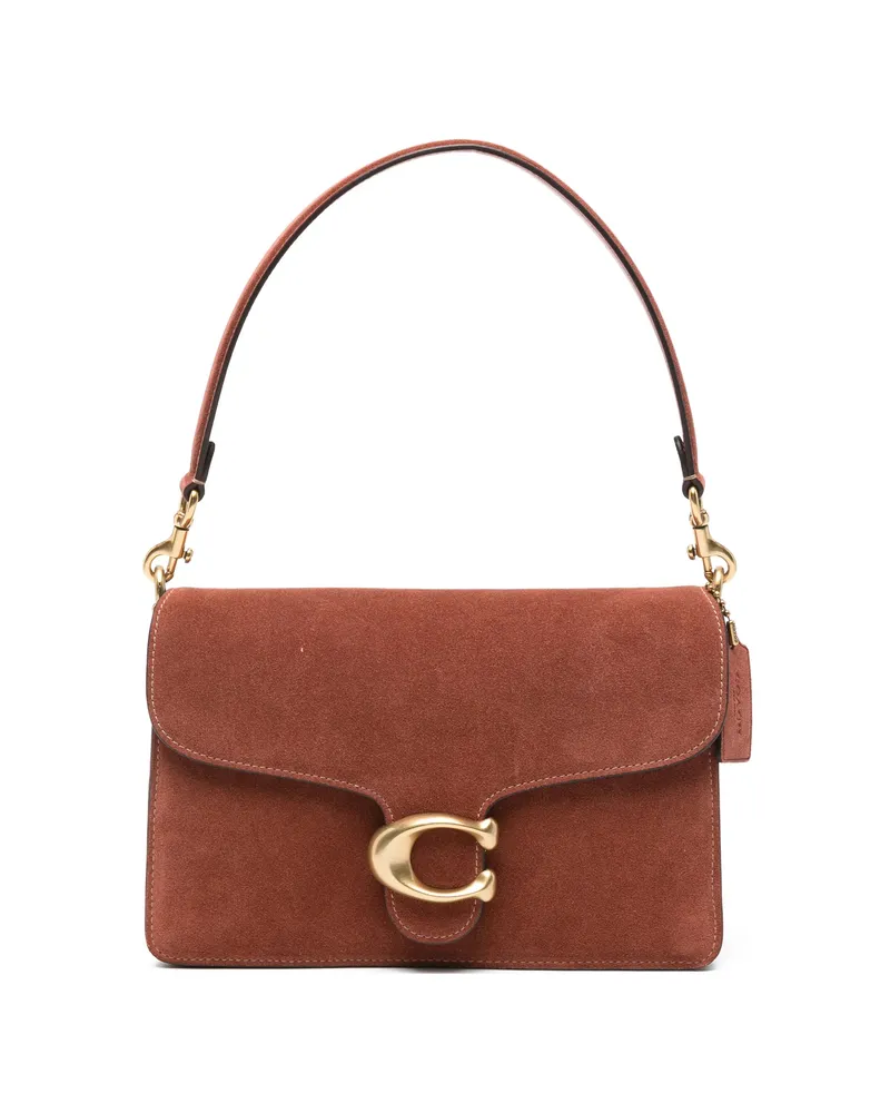 Coach Tabby Logo-detail Shoulder Bag Brown