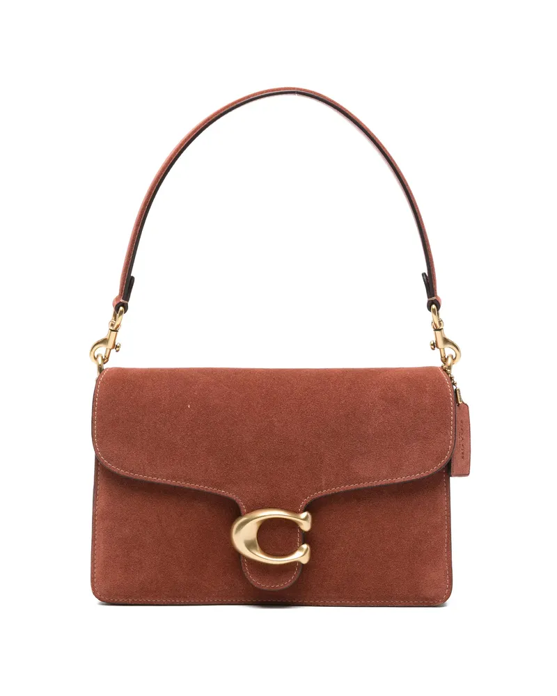 Coach Tabby Logo-detail Shoulder Bag Brown