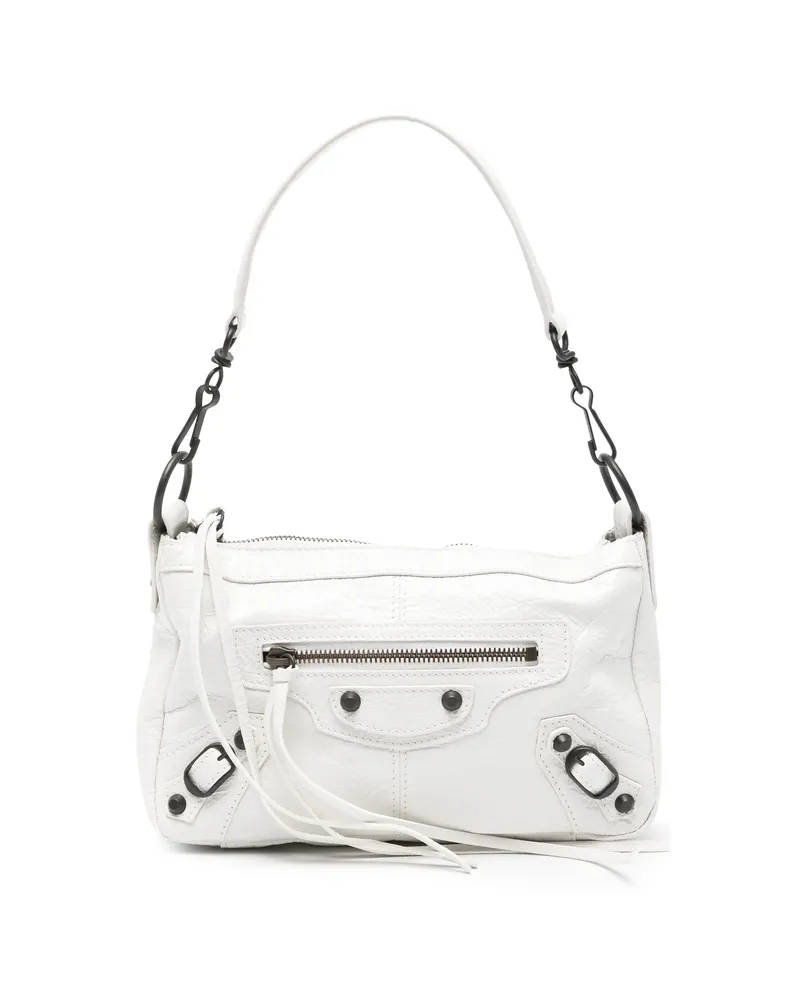 Balenciaga Leather Cross Body Bag White