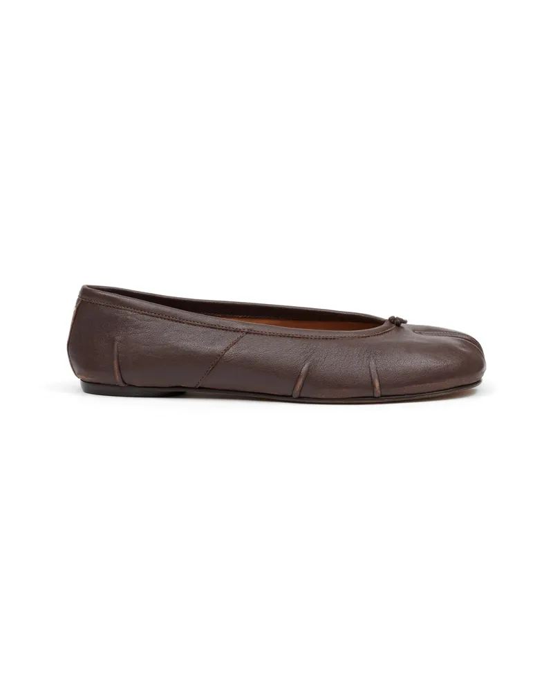 Maison Margiela Tabi Ballet Flats Brown