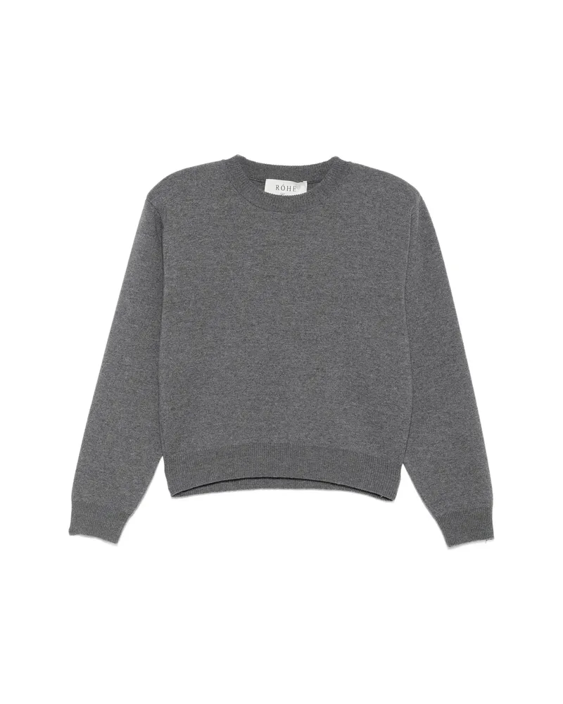 Róhe Ribbed-trim Sweater Grey