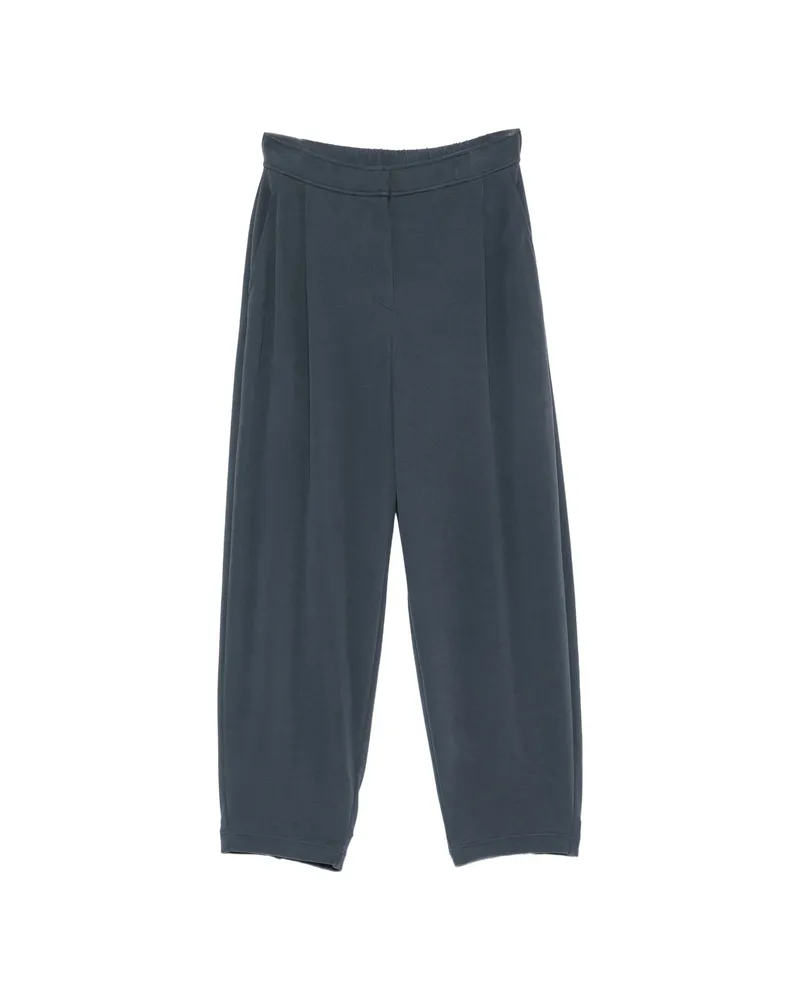 Brunello Cucinelli Pleated Track Pants Blue
