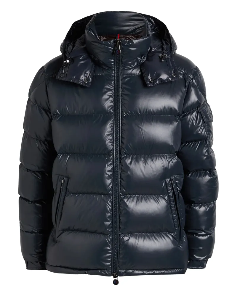 Moncler Maya Hooded Padded Jacket Blue