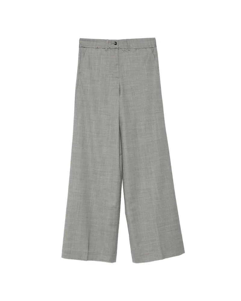 nine:inthe:morning Karen Frayed-detail Trousers Grey