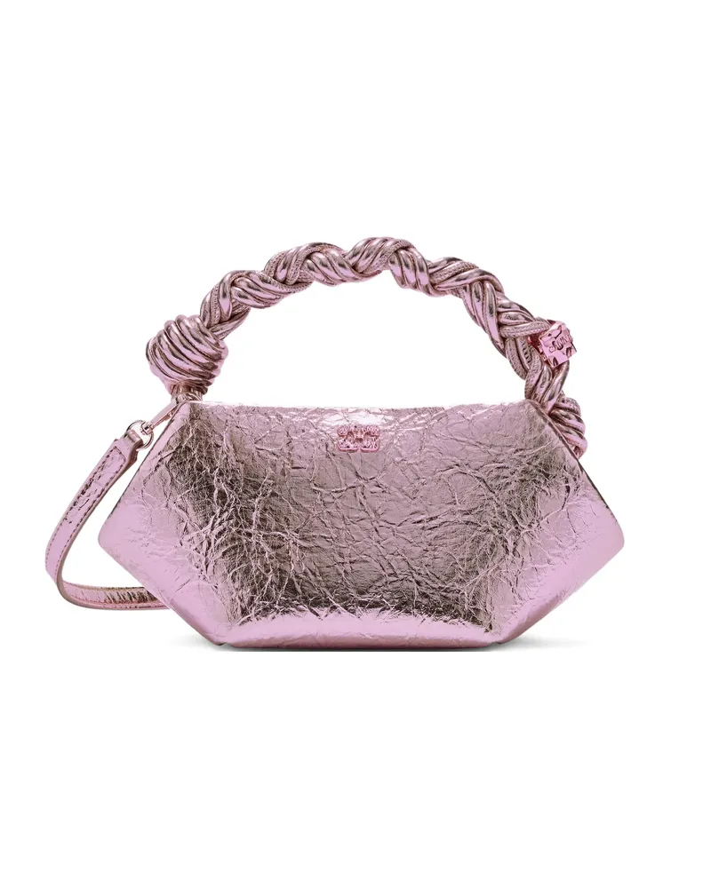 Ganni Logo-detail Tote Bag Pink