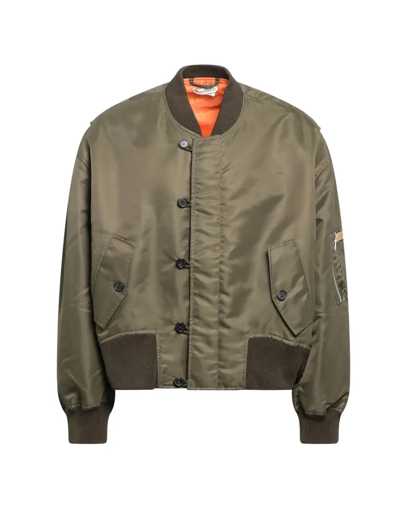 J.W.Anderson Oversized Tipped-hem Bomber Jacket Green