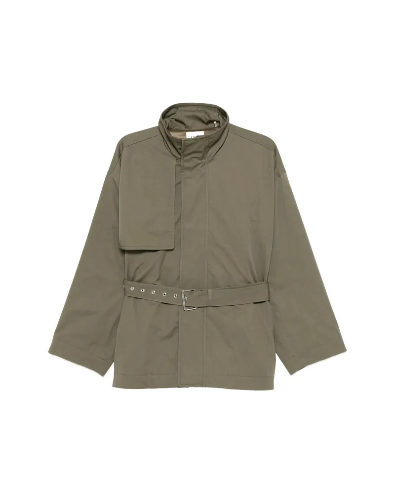 Frame Denim Belted Jacket Green