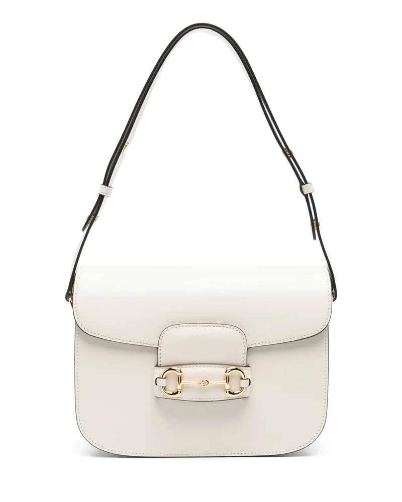 Gucci 1955 Horsebit Shoulder Bag White