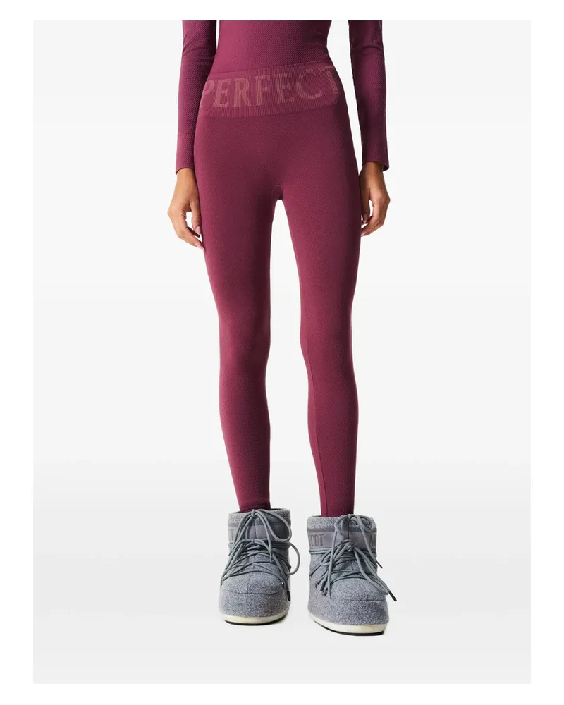Perfect Moment Seamless Thermal Leggings Red