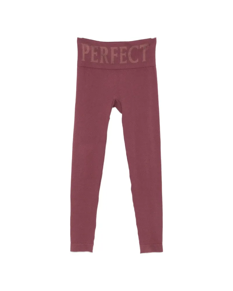 Perfect Moment Logo-waistband Ski Leggings Red
