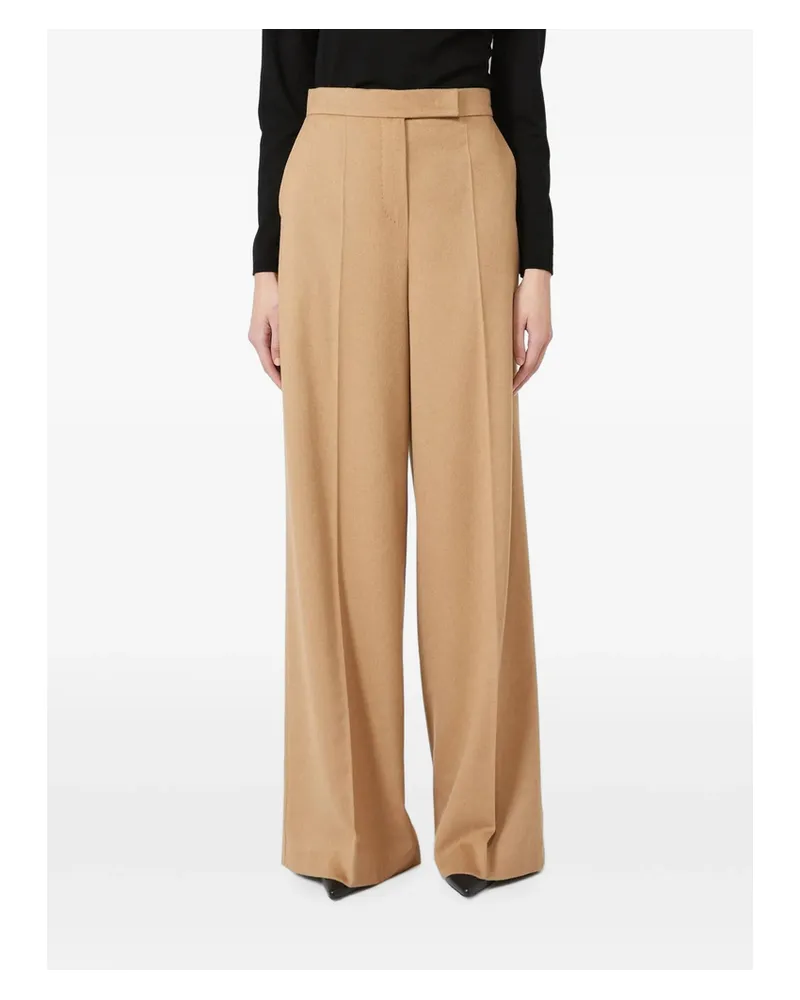 Max Mara Filato Wide-leg Trousers Neutrals