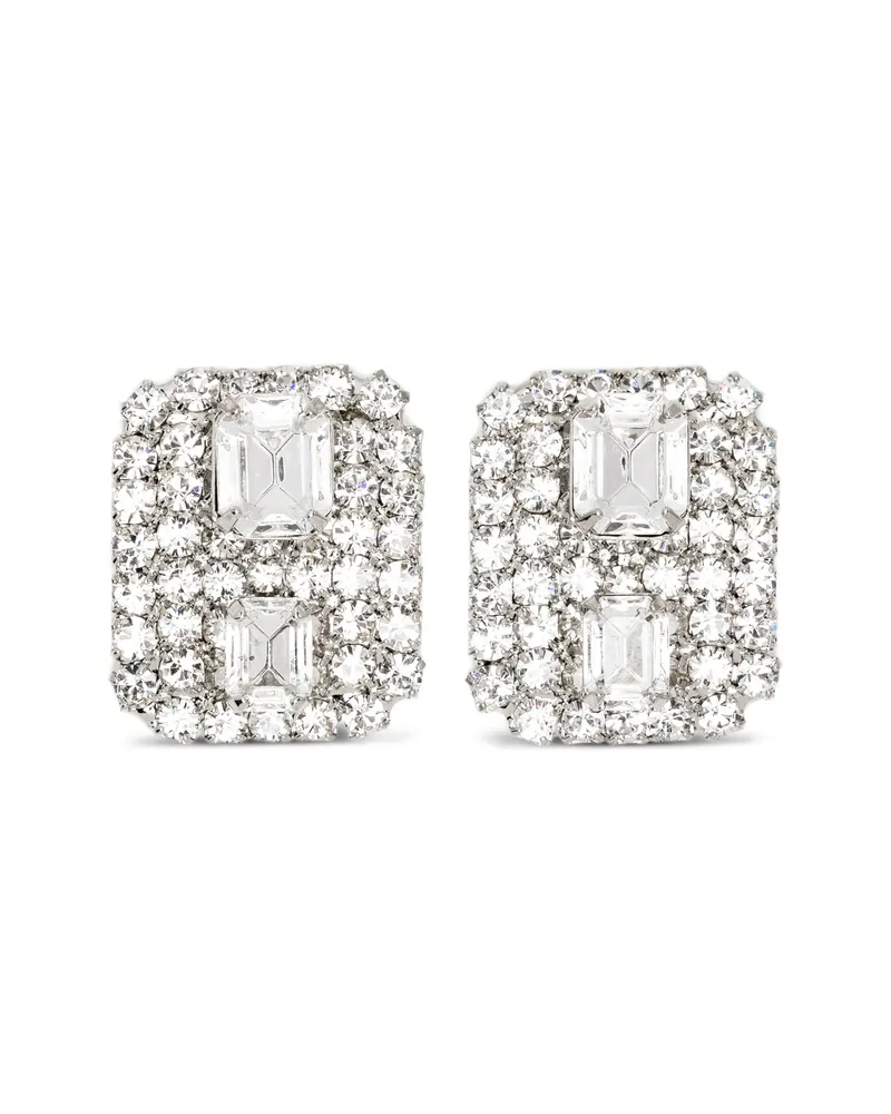Jennifer Behr Crystal-embellished Earrings Silver