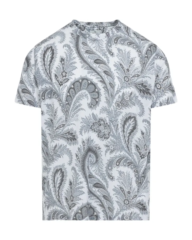 Etro Paisley-print T-shirt Grey