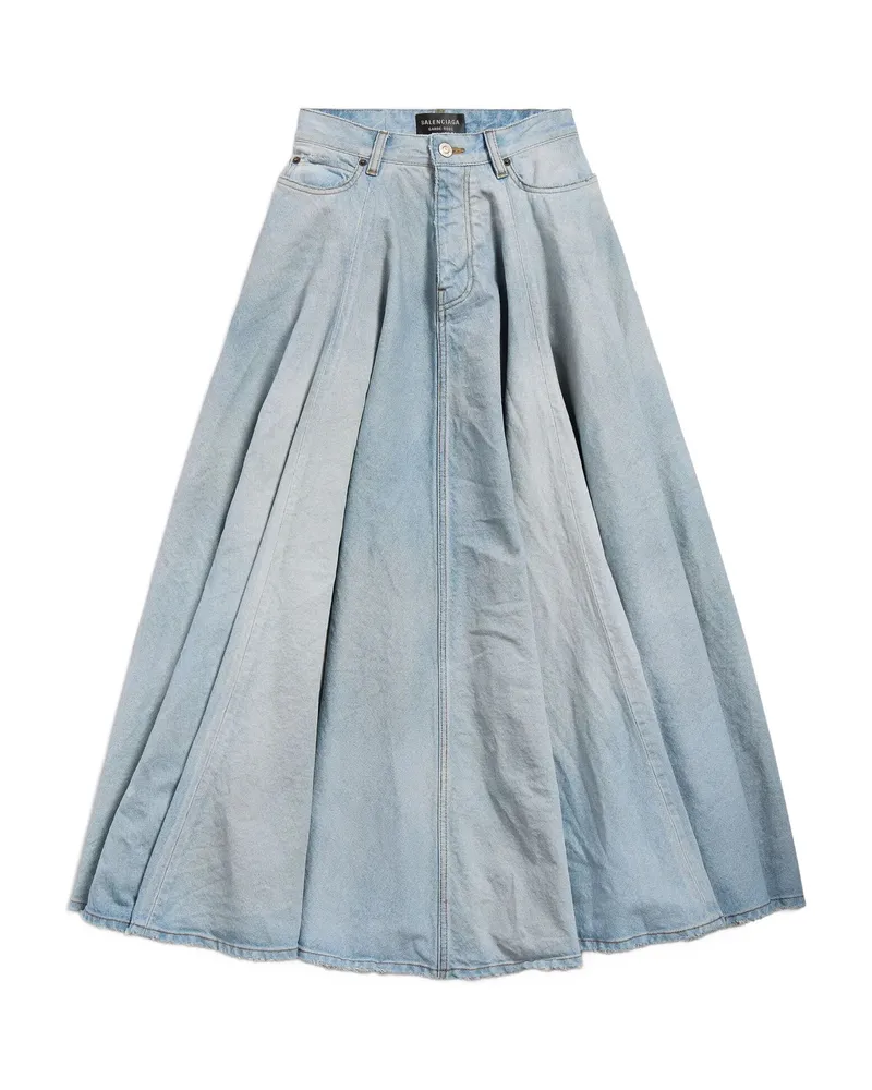 Balenciaga Fringe-detail Maxi Skirt Blue