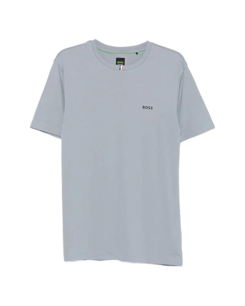 HUGO BOSS Logo-print Short-sleeve T-shirt Grey