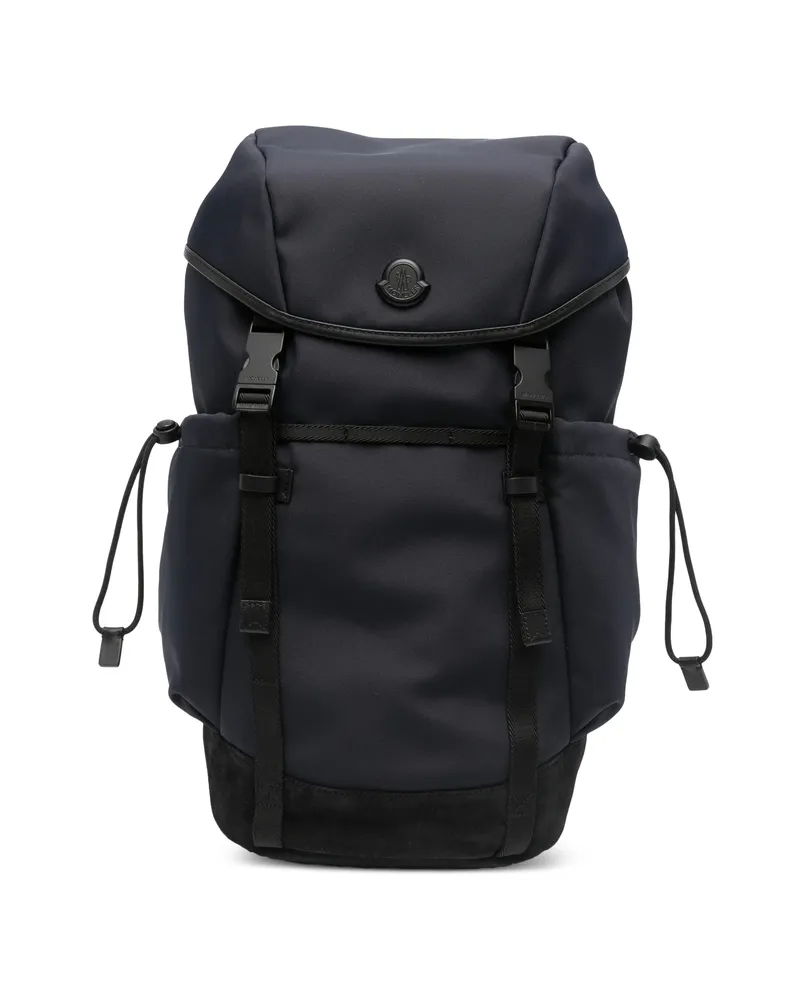Moncler Tech Buckle-fastening Backpack Blue