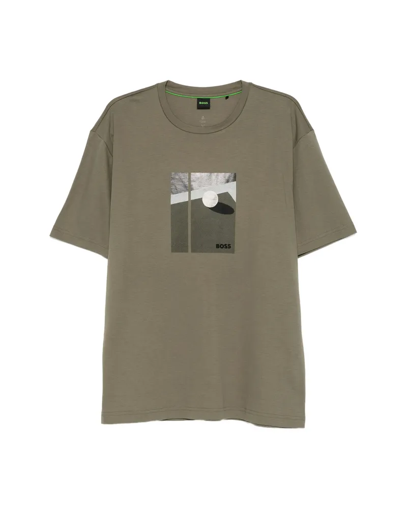 HUGO BOSS Graphic T-shirt Green