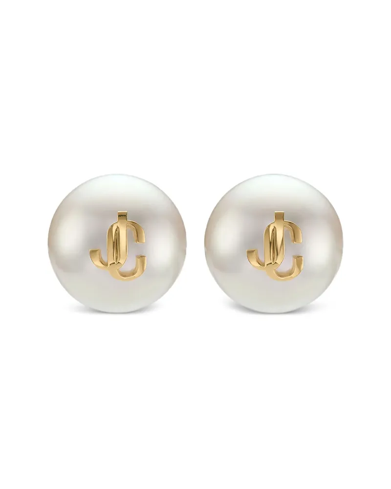 Jimmy Choo Maxi Faux-pearl Studs Earrings White