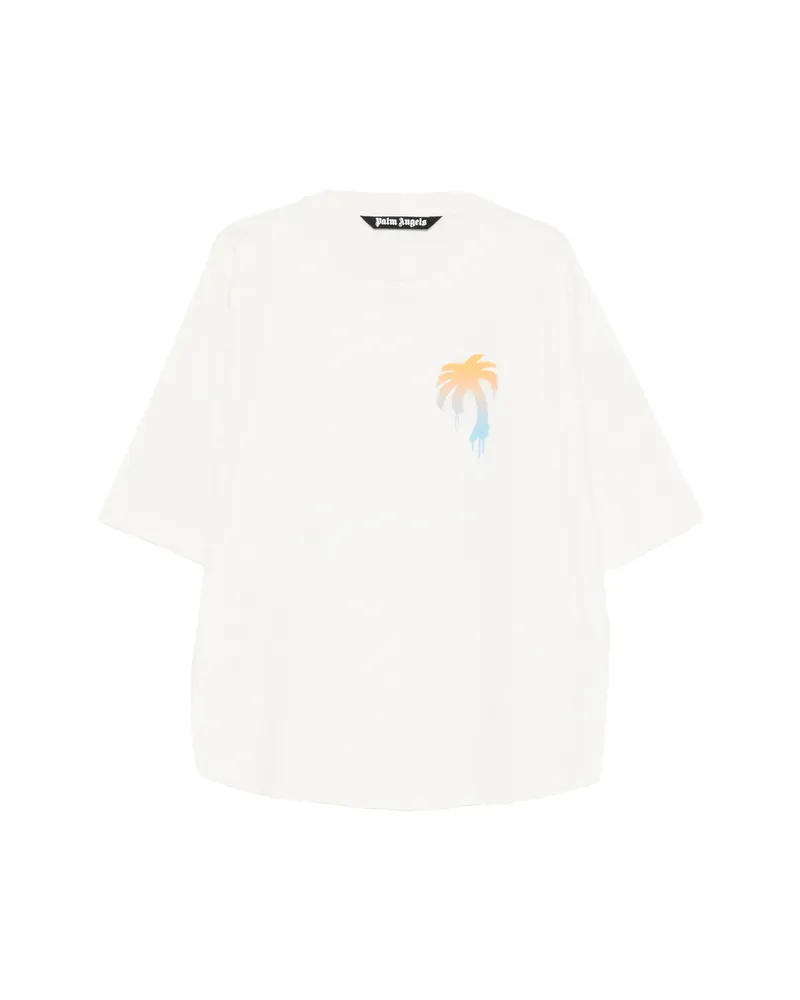 Palm Angels Palm Tree-print T-shirt White