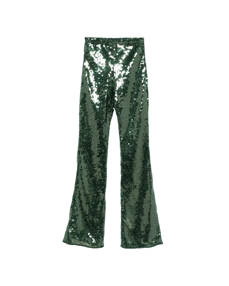 Oséree Marilyn Sequin Trousers Green