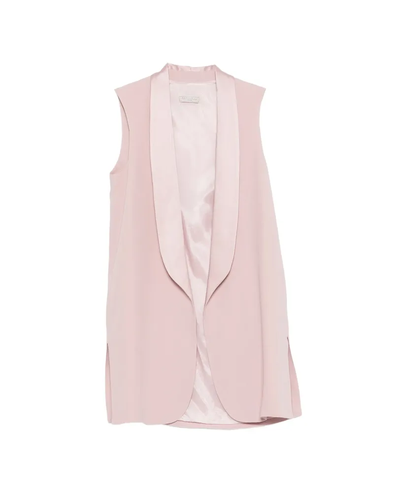 Antonelli Firenze Shawl-collar Gilet Pink