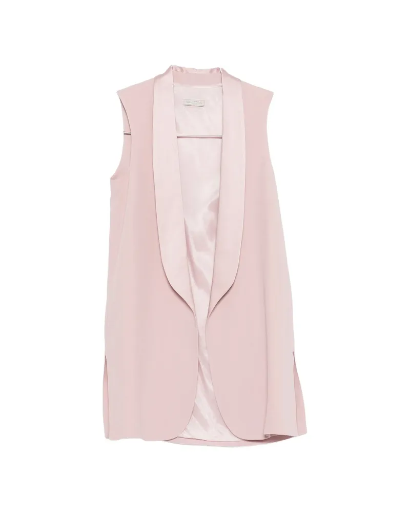 Antonelli Firenze Shawl-collar Gilet Pink