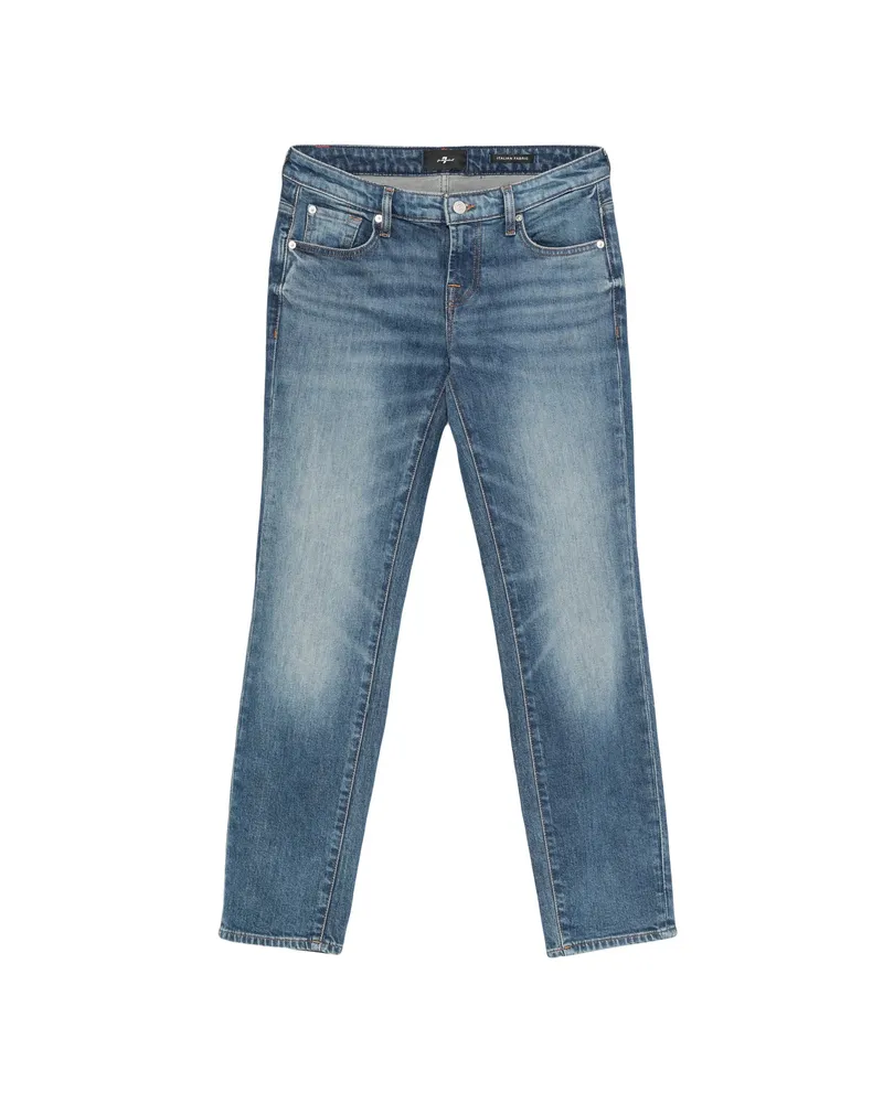 7 for all mankind Faded Five-pocket Jeans Blue