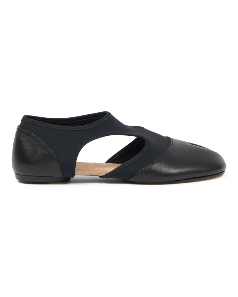 Maison Margiela Leather Ballet Flats Black