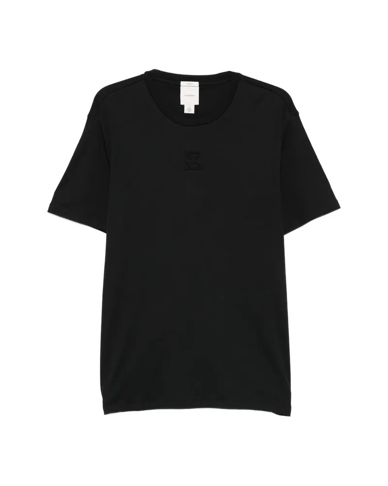 Calvin Klein Logo-debossed T-shirt Black