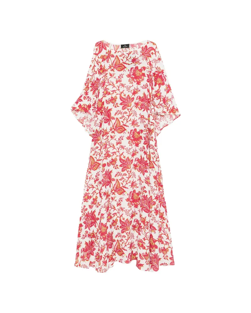 Etro Floral-print Maxi Dress Pink