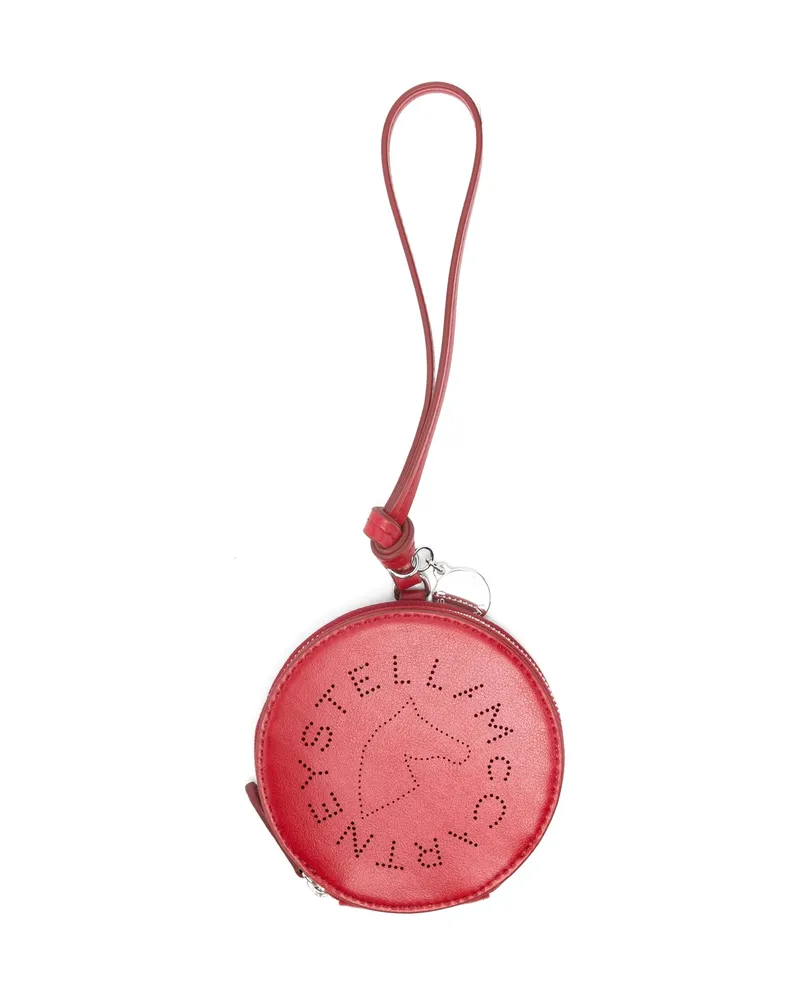 Stella McCartney Logo Coin Purse Keyring Red