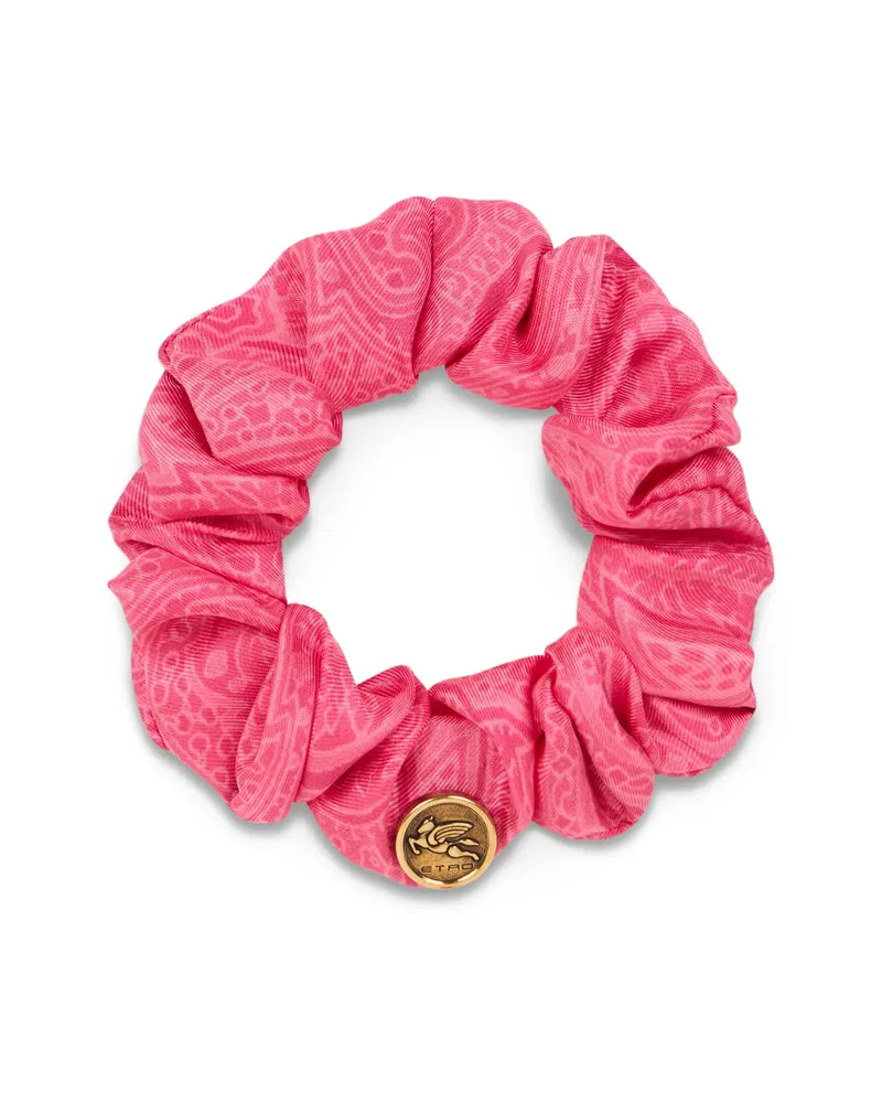 Etro Silk Scrunchie Pink