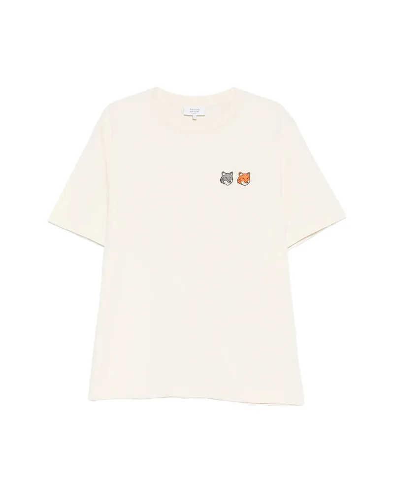 Kitsuné Double Fox Head T-shirt Neutrals