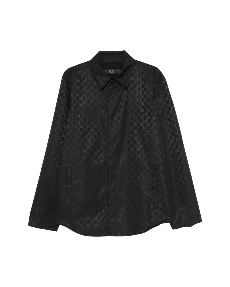 Gucci GG Supreme Shirt Jacket Black