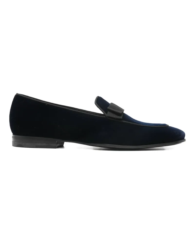 Tagliatore Velvet Loafers Blue