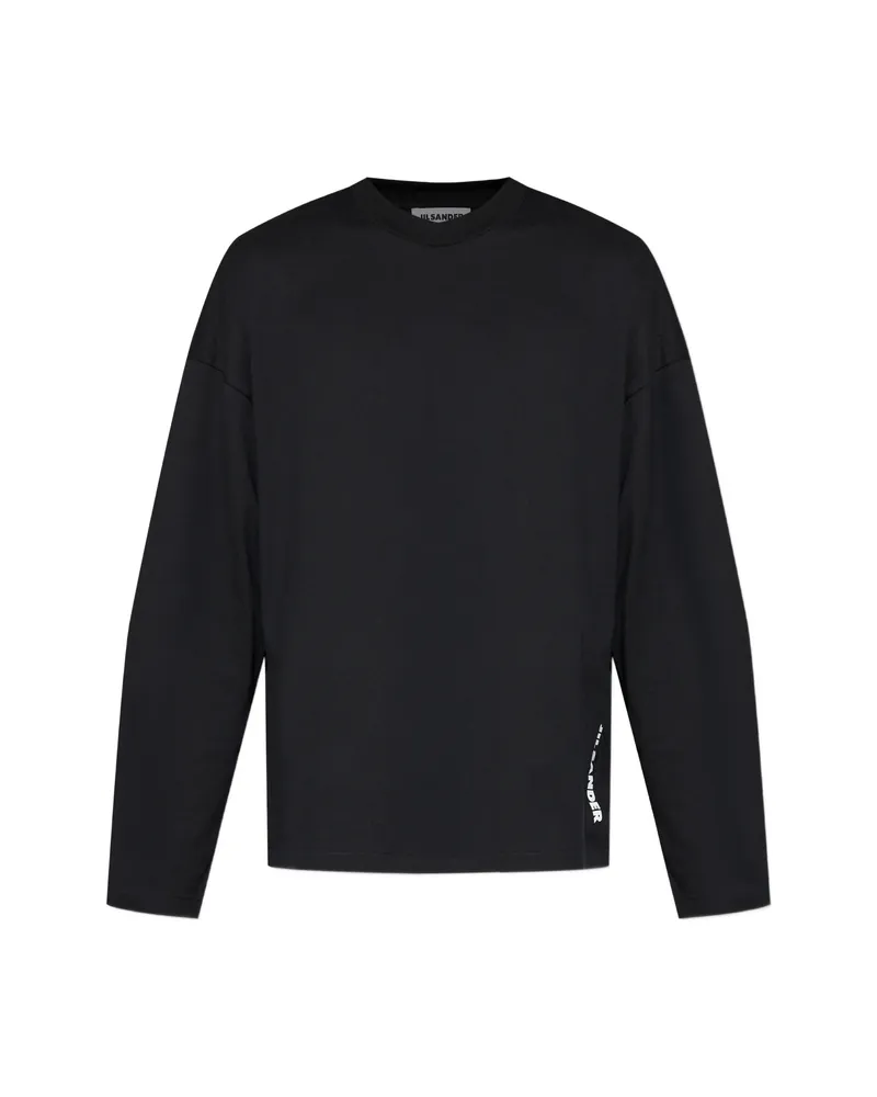 Jil Sander Logo-print Long-sleeve T-shirt Black