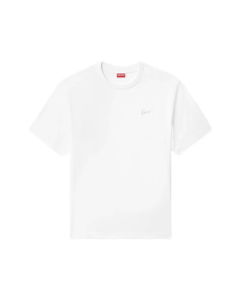 Kenzo Signature Cotton T-shirt White