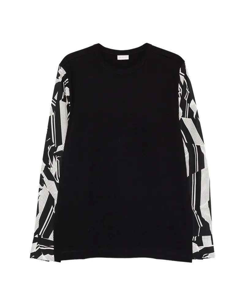 Dries van Noten Hemrad Top Black