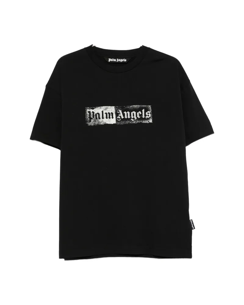Palm Angels Stamp Logo Short-sleeve T-shirt Black