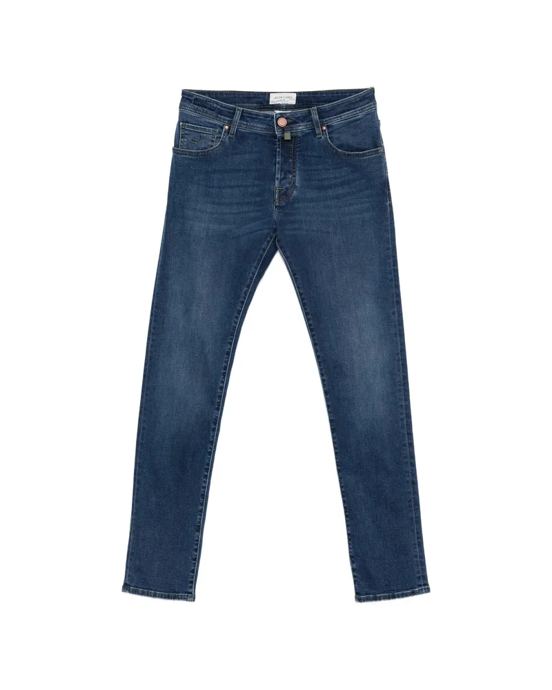 Jacob Cohën Nick Logo-patch Jeans Blue