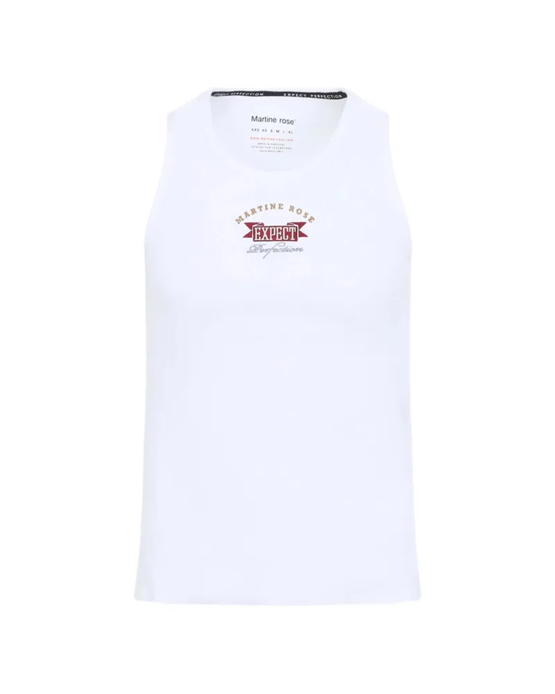 Martine Rose Logo-print Vest White