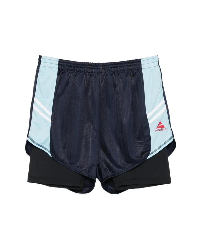 Martine Rose Stripe Detail Shorts Blue