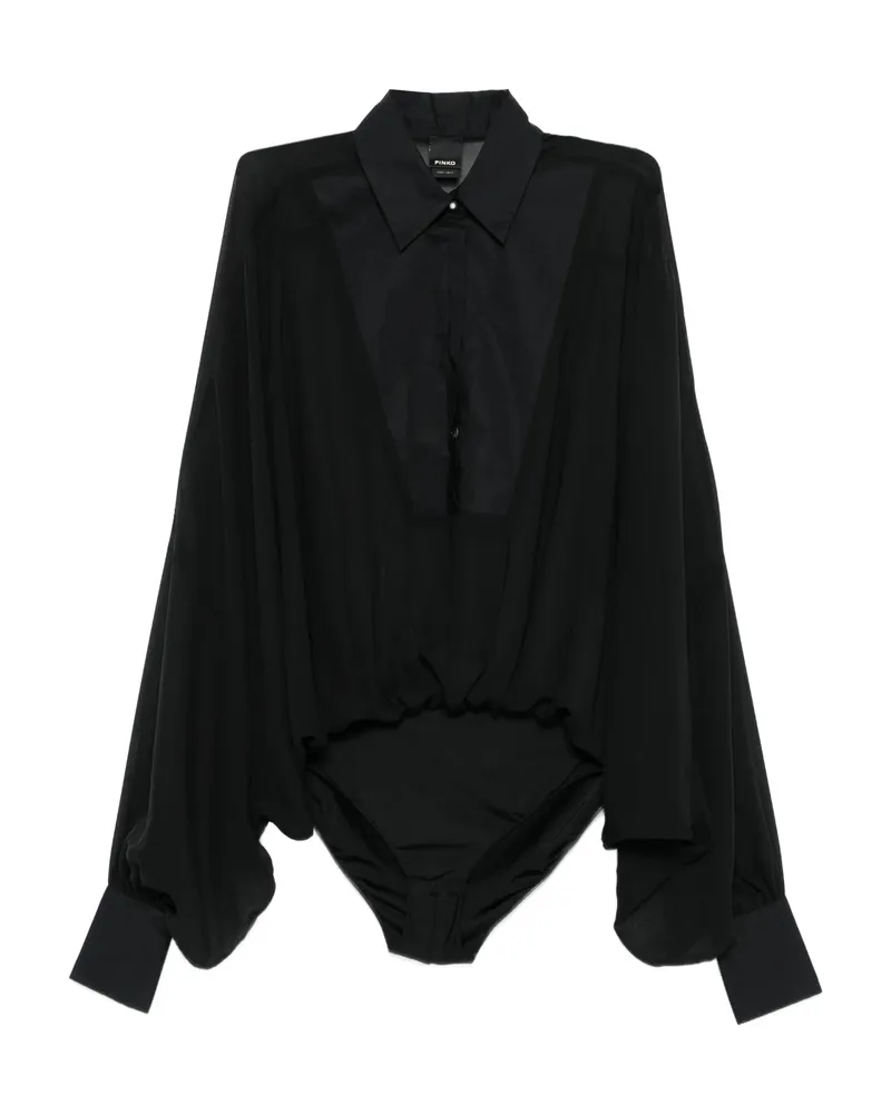 Pinko Button-down Long-sleeve Bodysuit Black