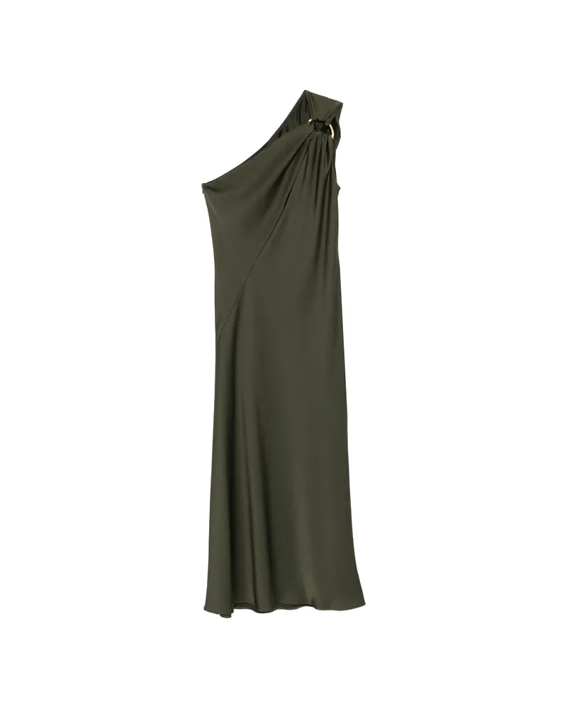 Max Mara One-shoulder Midi Dress Green