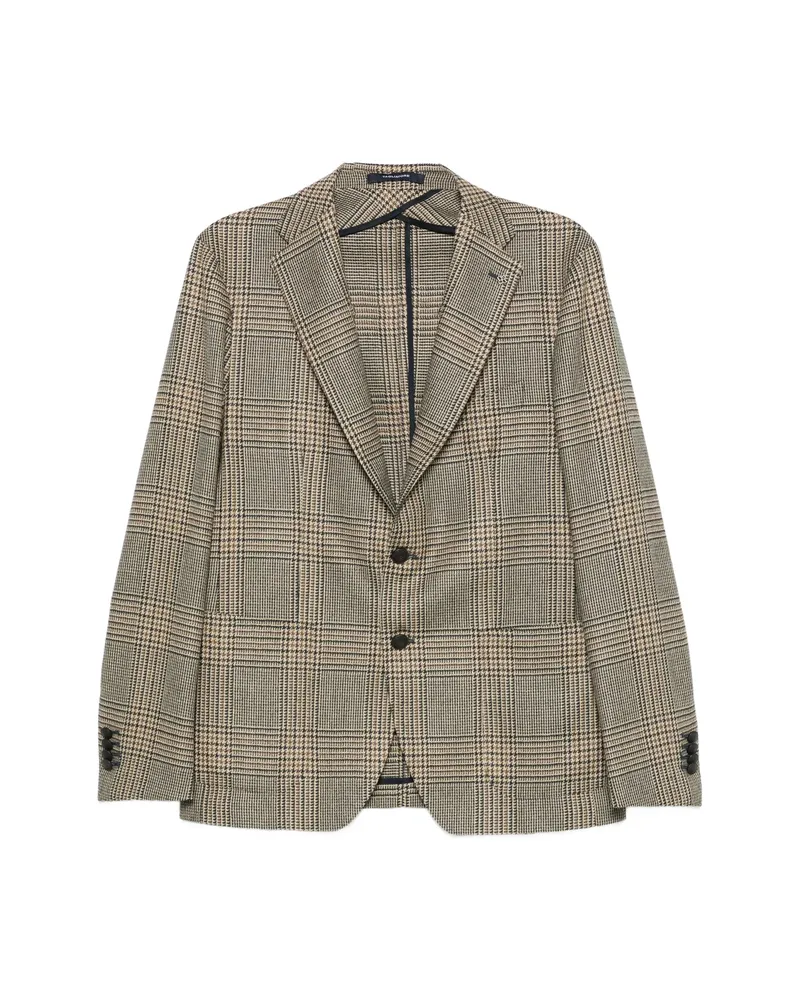 Tagliatore Prince Of Wales Check Blazer Neutrals
